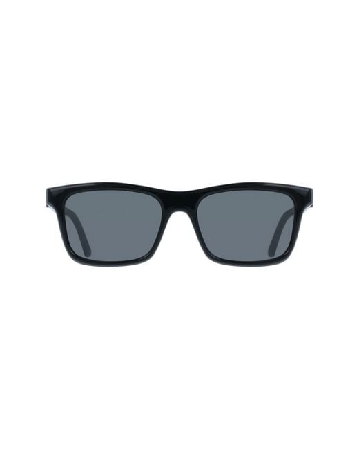 Ferragamo Black 55Mm Rectangular Sunglasses for men