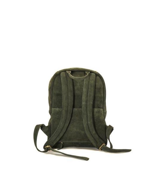 SABANDIJA Green Duke Suede Backpack