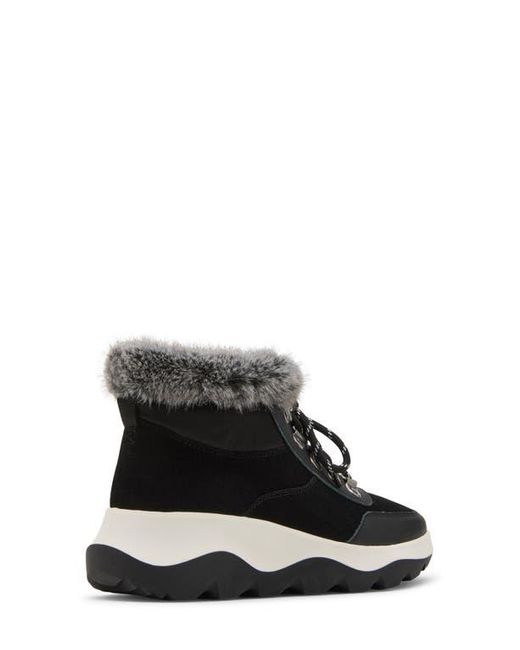Blondo Black Ante Waterproof Faux Fur Trim Boot