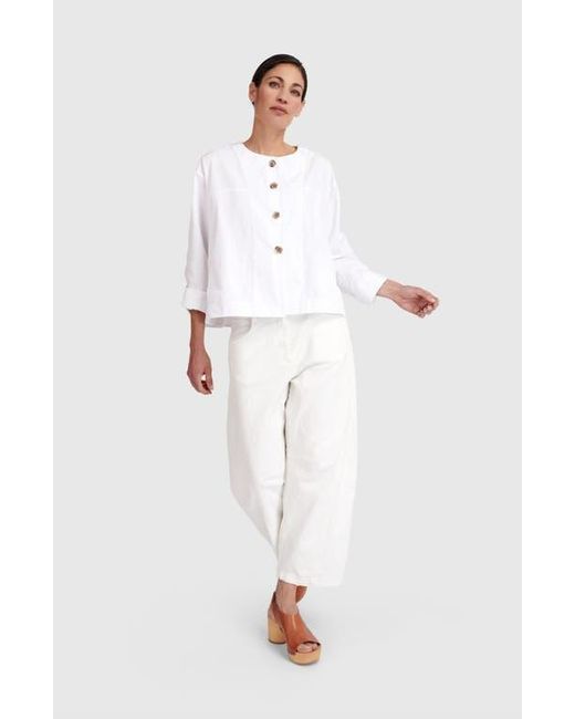 Alembika White Side Streets Topper Jacket