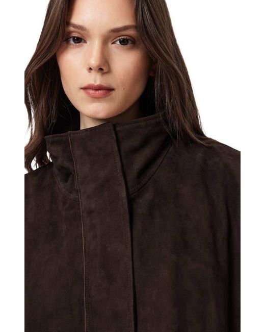AllSaints Black Ryder Suede Jacket