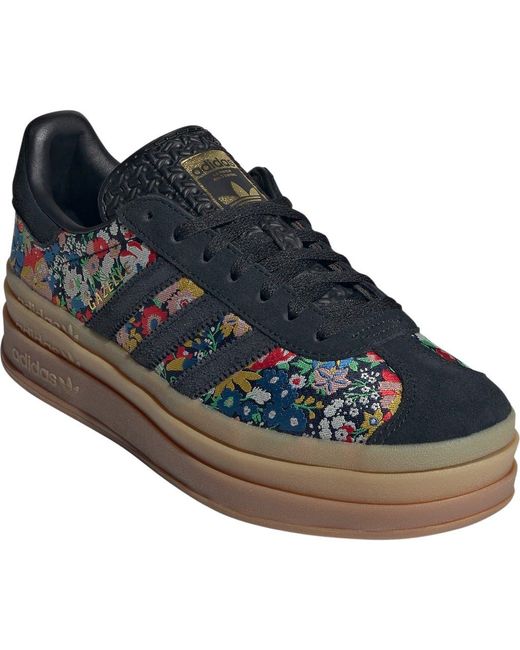 adidas X Liberty London Gazelle Bold Platform Sneaker in Blue | Lyst