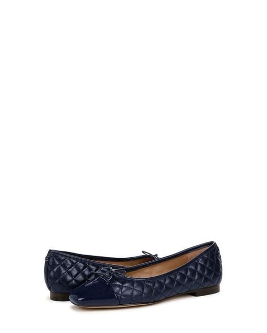 Sam Edelman Blue Marilyn Cap Toe Ballet Flat