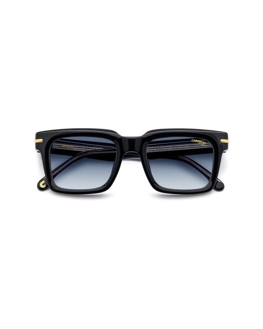 Carrera Blue 52mm Rectangular Sunglasses for men