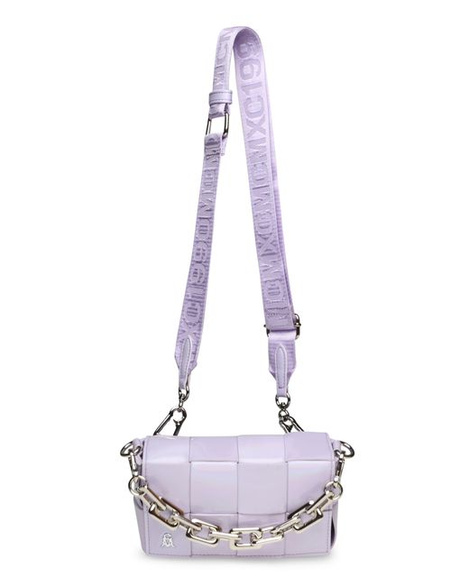 Steve Madden Woven Faux Leather Crossbody Bag in Purple Lyst