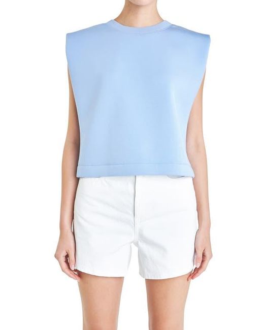 Grey Lab Blue Soft Basic Top