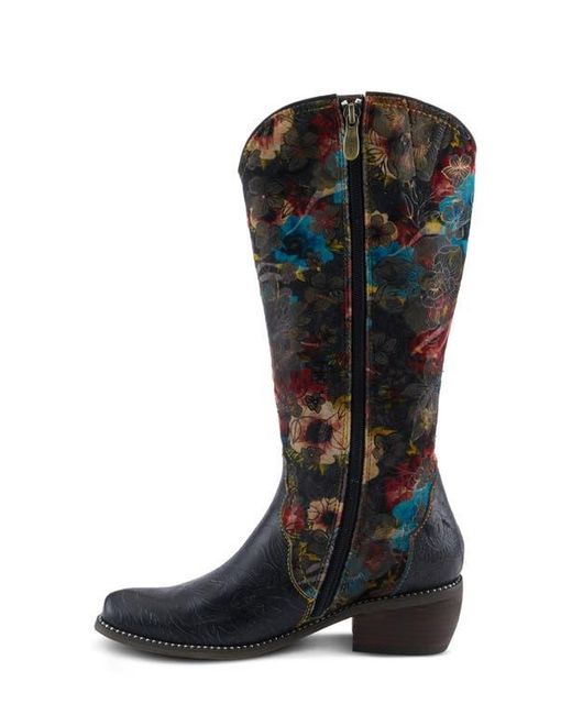 Spring Step Blue Rodeoqueen Knee High Western Boot