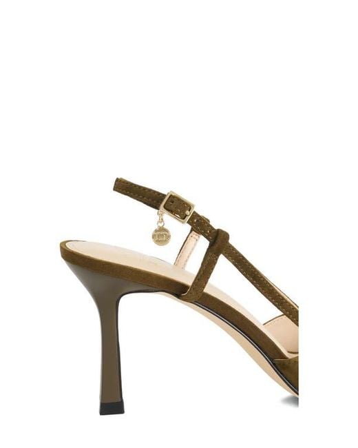 Dune Metallic Composure Pointed Toe Slingback Pump