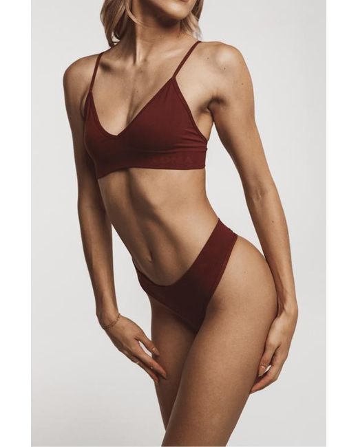 LDMA Brown Low Hide Thong