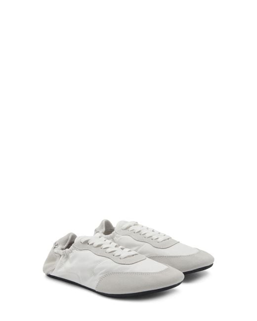 Mango White Leather Sneaker
