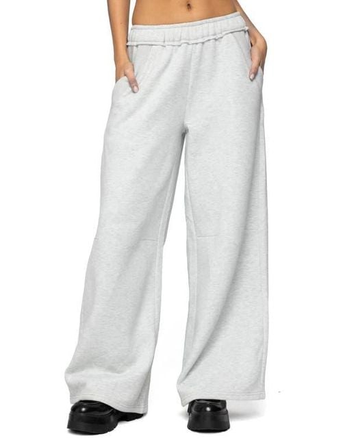 Edikted Blue Kori Oversize Sweatpants