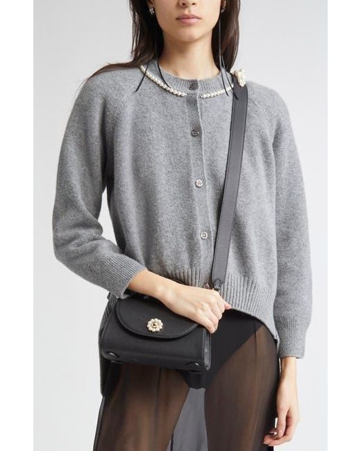 【Simone Rocha】バレンタインレザーショルダーバッグ Simone Rocha Pochette Valentine Leather Crossbody Bag in