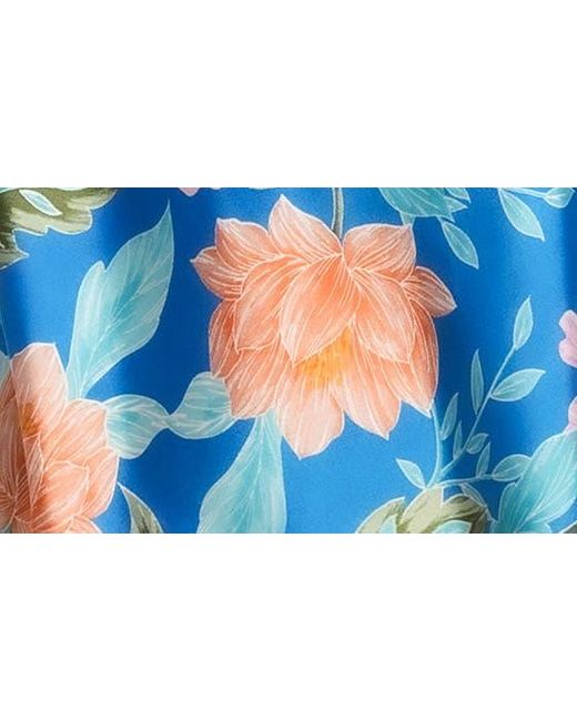In Bloom Blue Brief Encounter Floral Short Pajamas