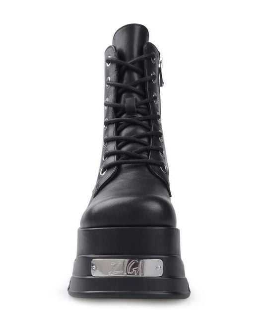 Zigi Black Cataleya Platform Combat Boot