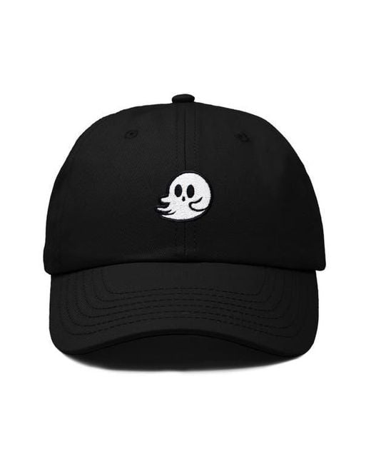 Alix Black Whisper Ghost Dad Cap for men
