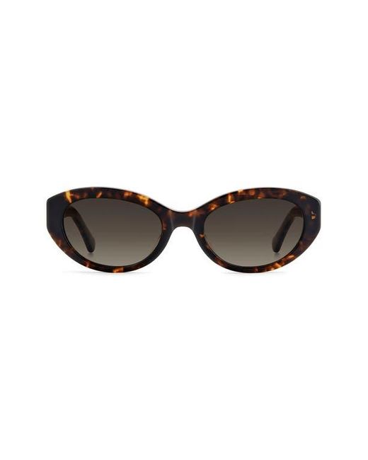 Kate Spade Black Caeley 52Mm Oval Sunglasses