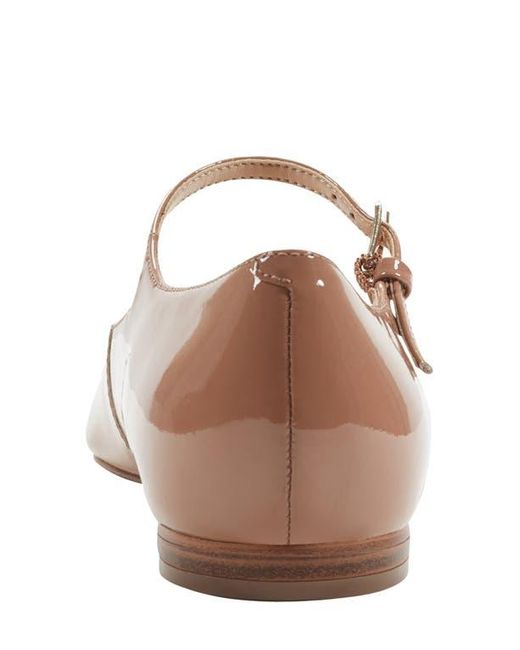 Marc Fisher Brown Trella Mary Jane Pointed Toe Flat