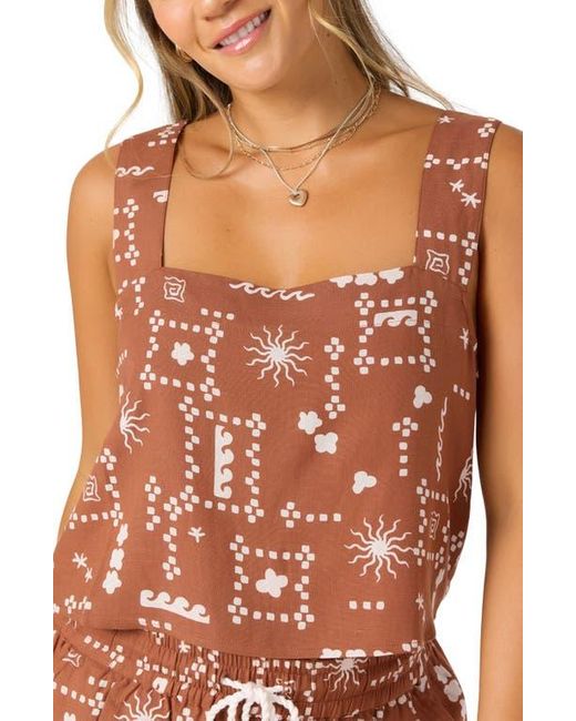 O'neill Sportswear Orange Keely Crop Shell