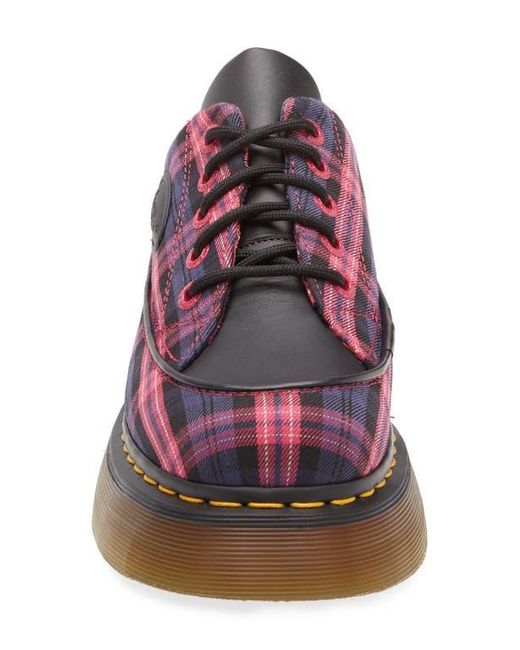 Dr. Martens Purple Buzz 5I Mixed Media Platform Sneaker