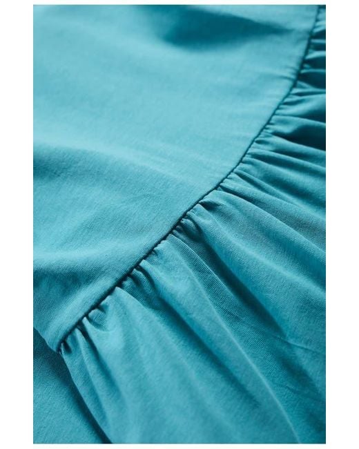 Seasalt Cornwall Blue Sun Splendor Organic Cotton Stretch Jersey Tank Dress