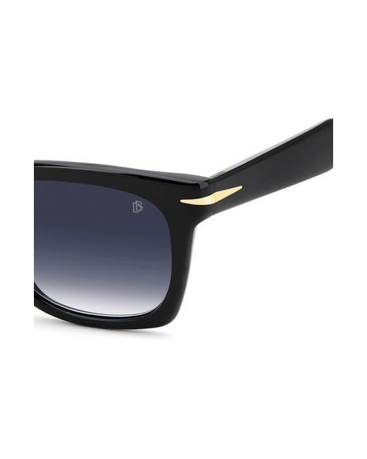 David Beckham Blue 53Mm Rectangular Sunglasses for men