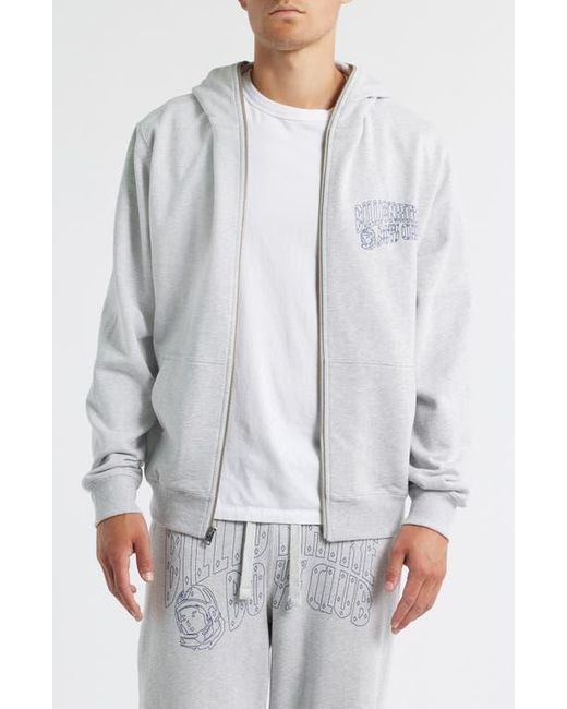 BBCICECREAM Gray Small Curve Graphic Zip Hoodie for men