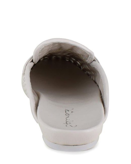 Splendid White Sandra Woven Mule