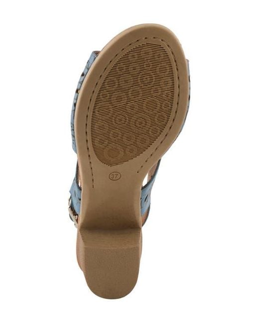 Spring Step Blue Kovach Slingback Sandal