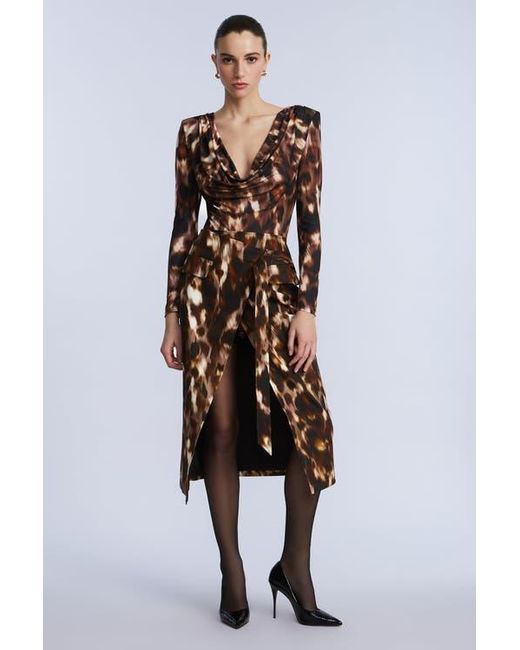 BCBGMAXAZRIA Multicolor Printed Bodysuit