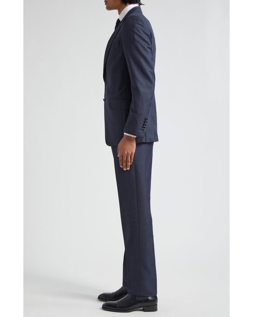 Tom Ford Blue O'connor Prince Of Wales Virgin Wool Blend Suit for men