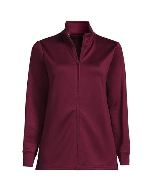 Lands' End Red Active Performance Full Zip Jacket