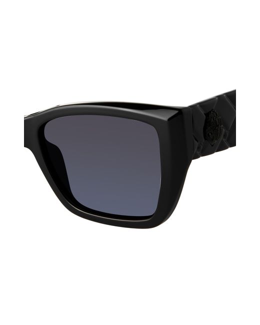 Kurt Geiger Black Kensington 54mm Gradient Rectangular Sunglasses