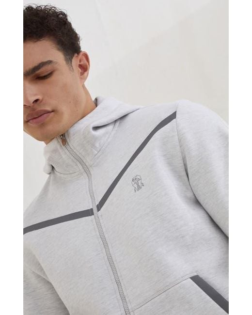 Brunello Cucinelli Gray Double Cloth Sweatshirt for men