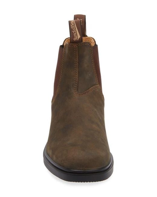 Blundstone Brown Plain Toe Chelsea Boot for men