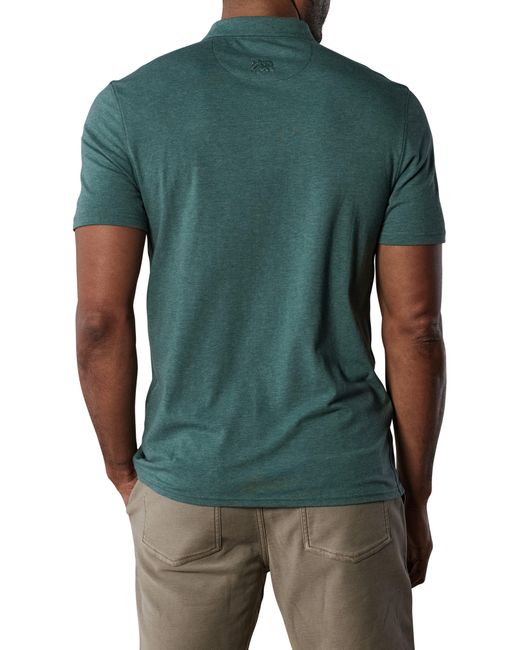 The Normal Brand Green Puremeso Solid Short Sleeve Knit Button-up Shirt for men