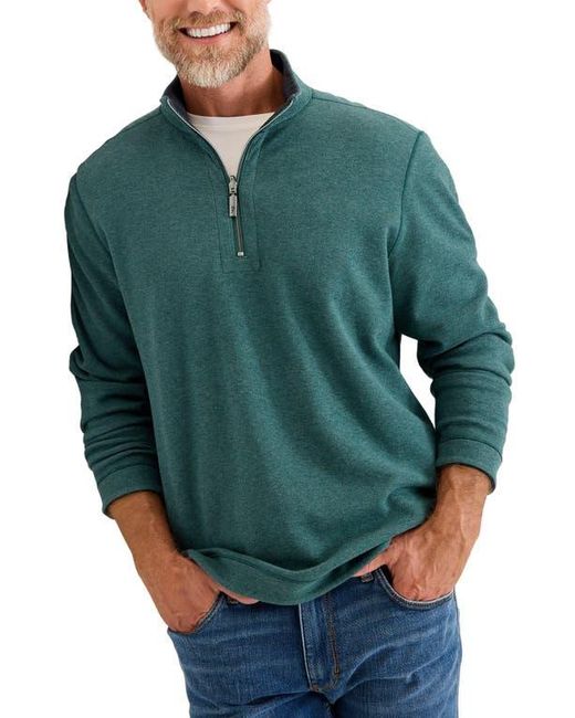 Tommy Bahama Green Flipview Reversible Half Zip Pullover for men