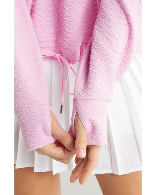 Zella Pink Revive Half Zip Sweatshirt