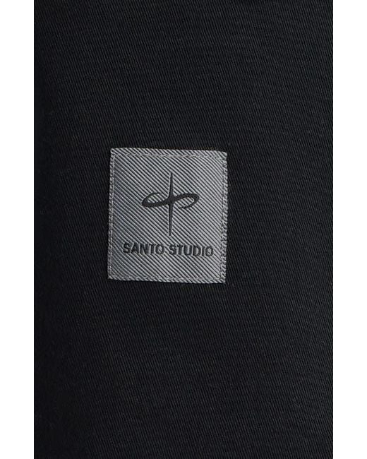Saint Studio Black Painter Shorts for men