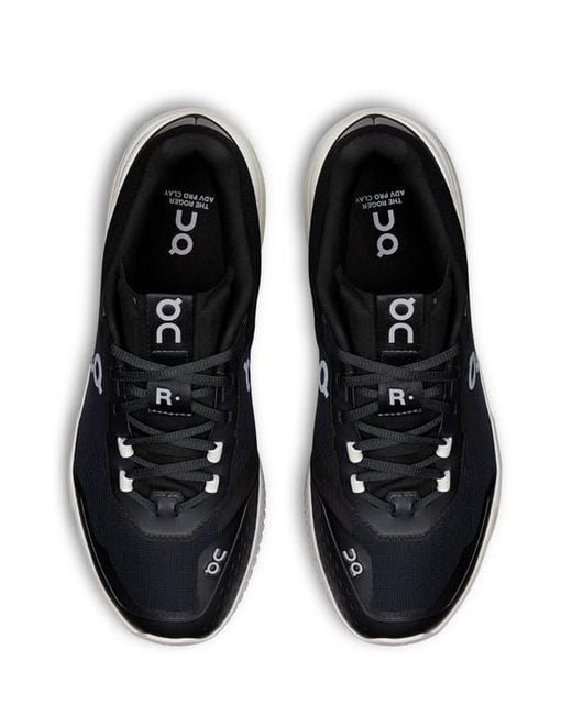 On Shoes Black The Roger Adv Pro Clay Tennis Shoe for men