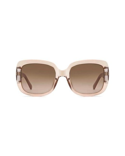 Fossil Multicolor 54Mm Gradient Rectangular Sunglasses