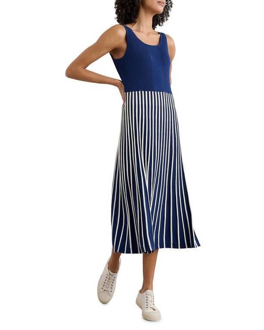 Seasalt Cornwall Blue Sunlight Summer Sleeveless Rib Sweater Dress