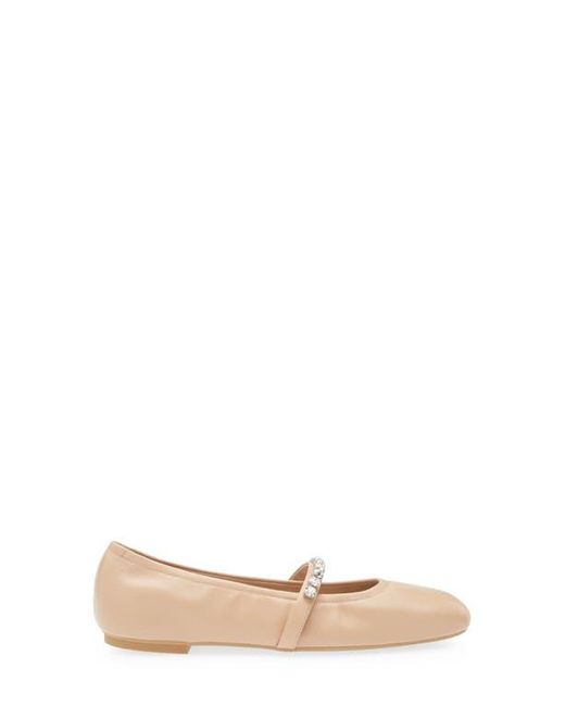 Stuart Weitzman Natural Goldie Ballet Flat