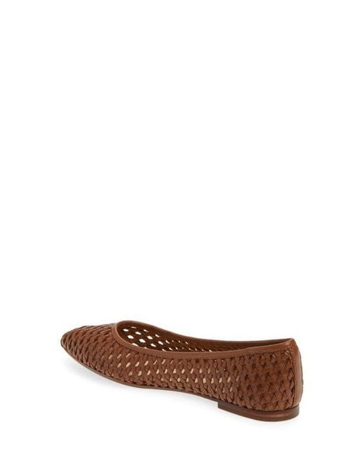 Frye Brown Heather Woven Pointed Toe Flat