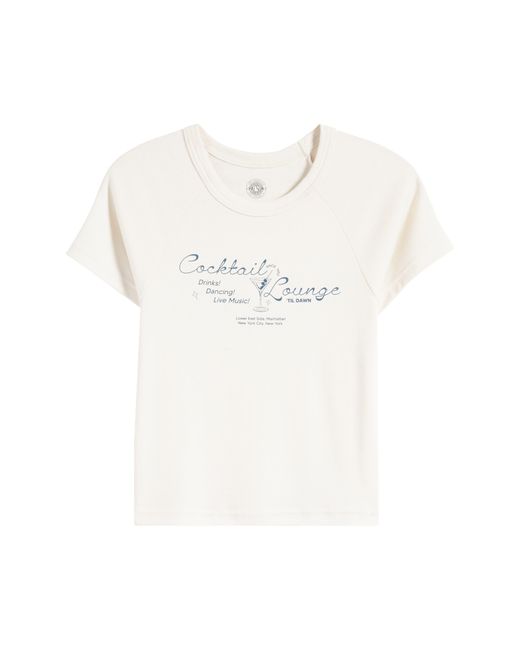 PacSun White Cocktail Lounge Graphic T-shirt