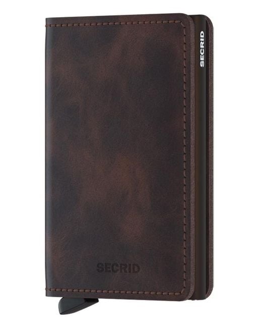 Secrid Black Slimwallet Vintage for men