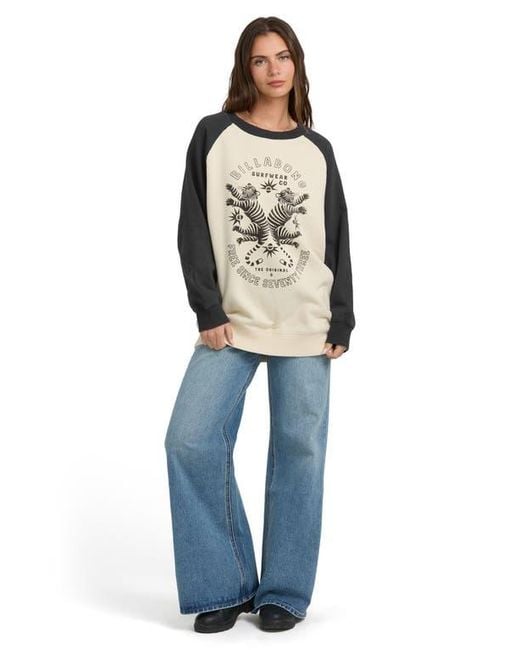 Billabong Natural Emmers Raglan Sleeve T-Shirt