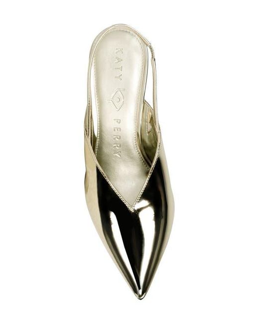 Katy Perry Metallic The Trendygurl Slingback Pointed Toe Wedge Sandal