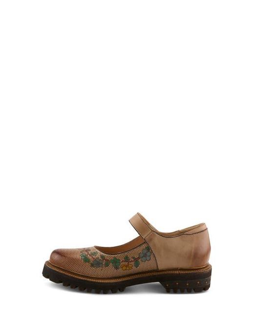Spring Step Brown Danuella Platform Mary Jane
