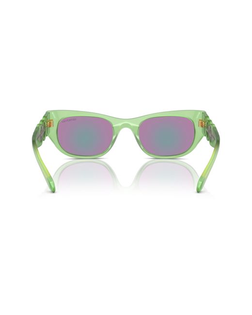 Swarovski Green 51mm Pillow Sunglasses for men