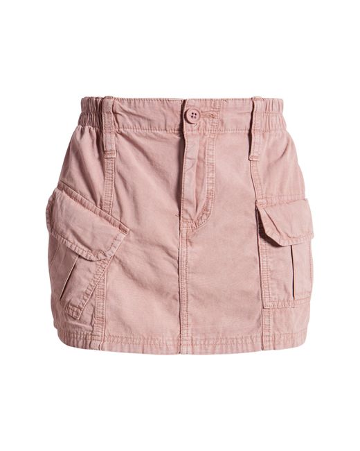 BDG Pink Y2k Cotton Cargo Miniskirt